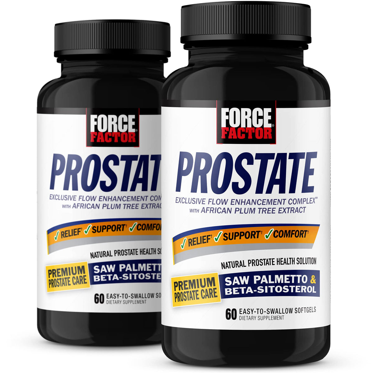 Force Factor Prostate Saw Palmetto Beta Sitosterol - 120 Capsules