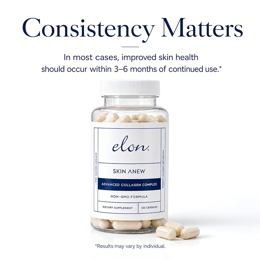 Elon Skin Anew Hydrolyzed Collagen 3000 mg - 120 Capsules - image 5