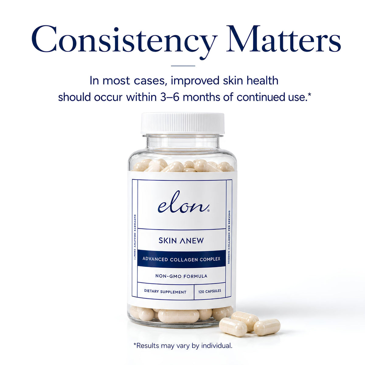 Elon Skin Anew Hydrolyzed Collagen 3000 mg - 120 Capsules - image 5