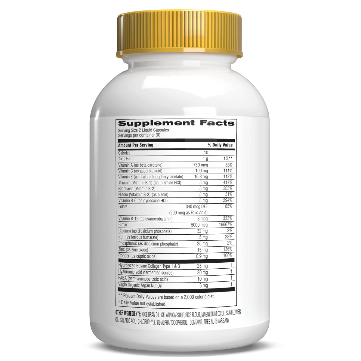 Botanic Choice Hair Skin & Nails Vitamins with Biotin - 60 Capsules - image 2