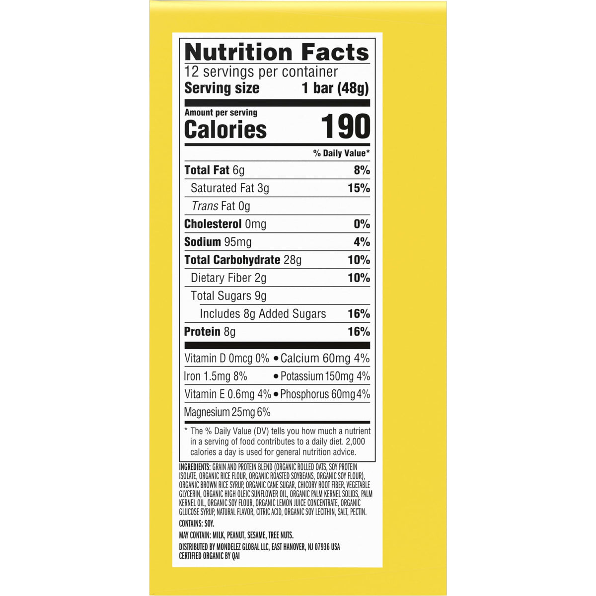Luna Bar LemonZest Gluten Free Protein Bars - 12 Count - image 14