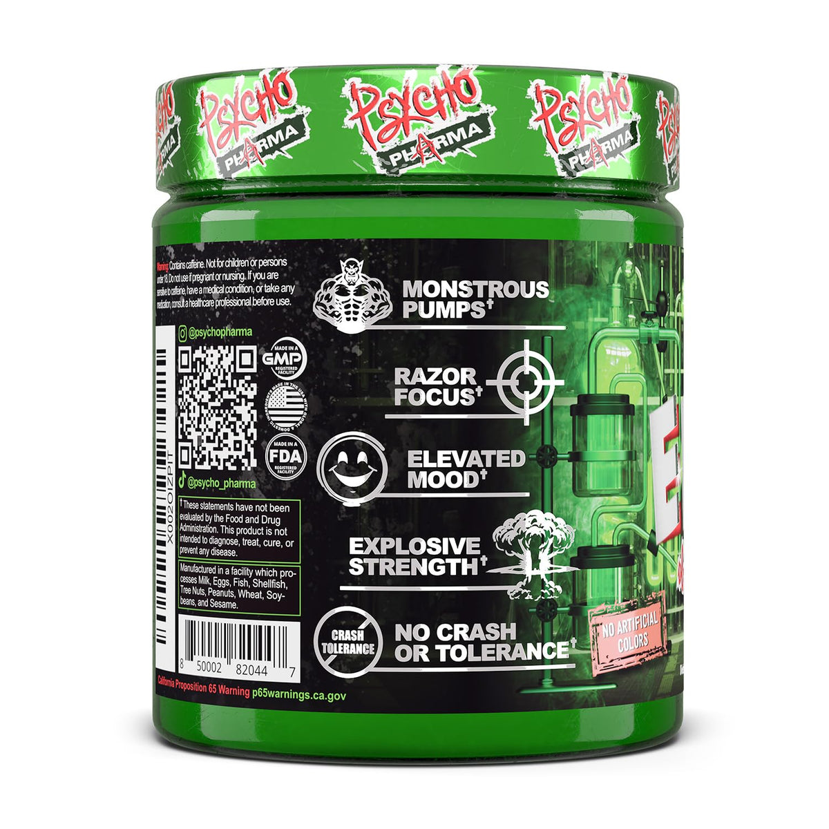 Psycho Pharma Edge of Insanity High-Stim Pre-Workout Powder