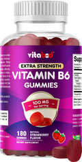 Vitabod Extra Strength Vitamin B6 Gummies 100mg - 180 Gummies