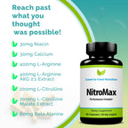Coast to Coast Nutrition NitroMax L-Arginine Supplement - 60 Capsules - image 3