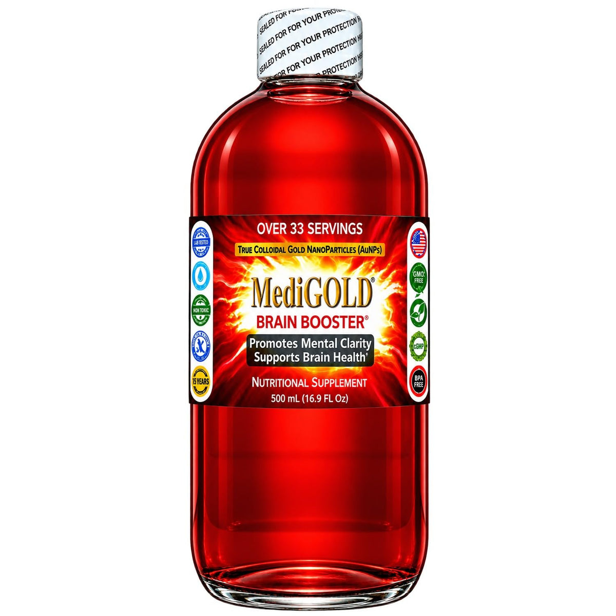 Nutraneering MediGOLD True Colloidal Gold Supplement - 500 mL