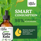 Wild & Organic Gotu Kola Drops - Organic Gotu Kola Herb Liquid