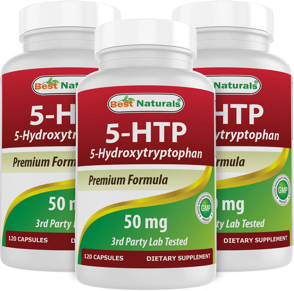 Best Naturals 5-HTP 50 mg Capsules for Sleep - 360 Capsules