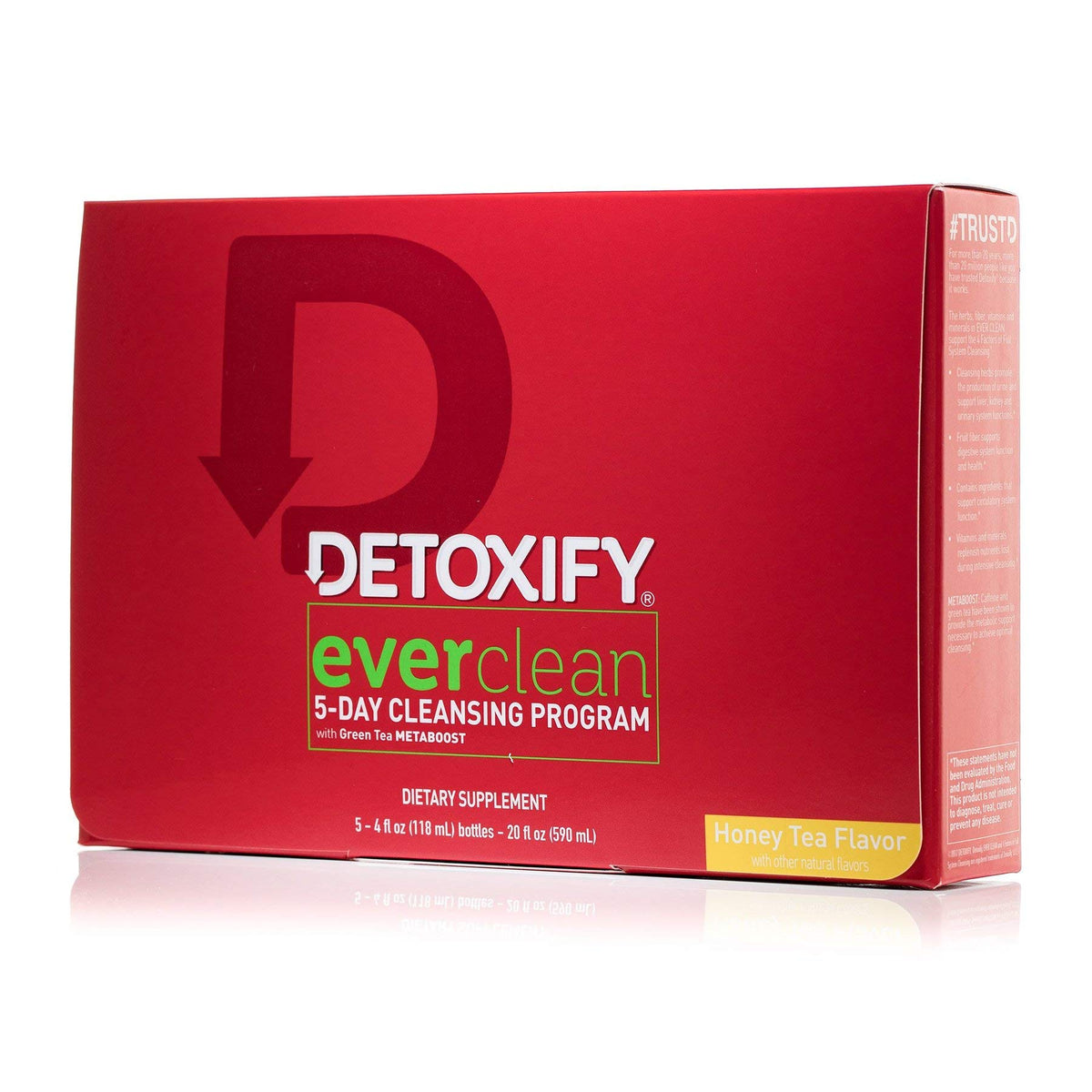 Detoxify Ever Clean 5-Day Cleansing Program Honey Tea - 20 Fl Oz