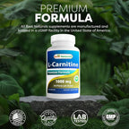 Best Naturals Acetyl L-Carnitine 1000 mg - 180 Capsules - image 5