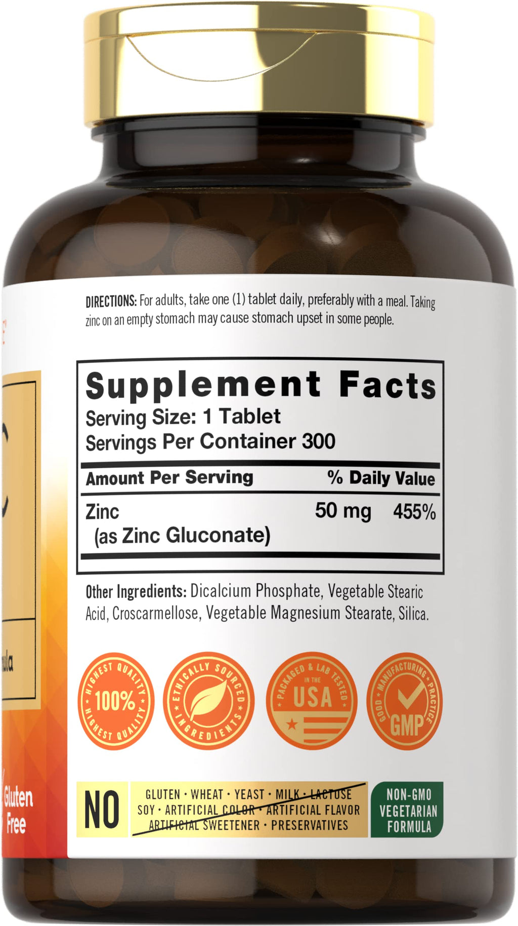 Carlyle Zinc 50mg - 300 Tablets - image 2