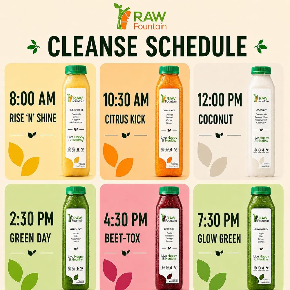RAW Fountain Juice Cleanse, Original Detox Cleanse - image 5