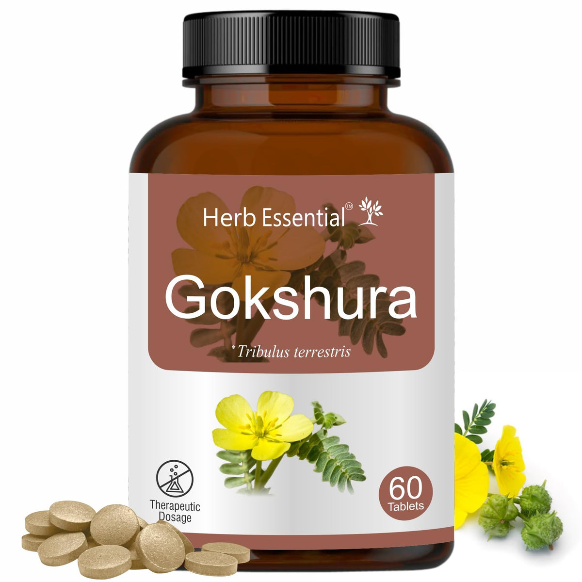 Herb Essential Gokshura Tribulus Terrestris 500mg - 120 Tablets - image 2