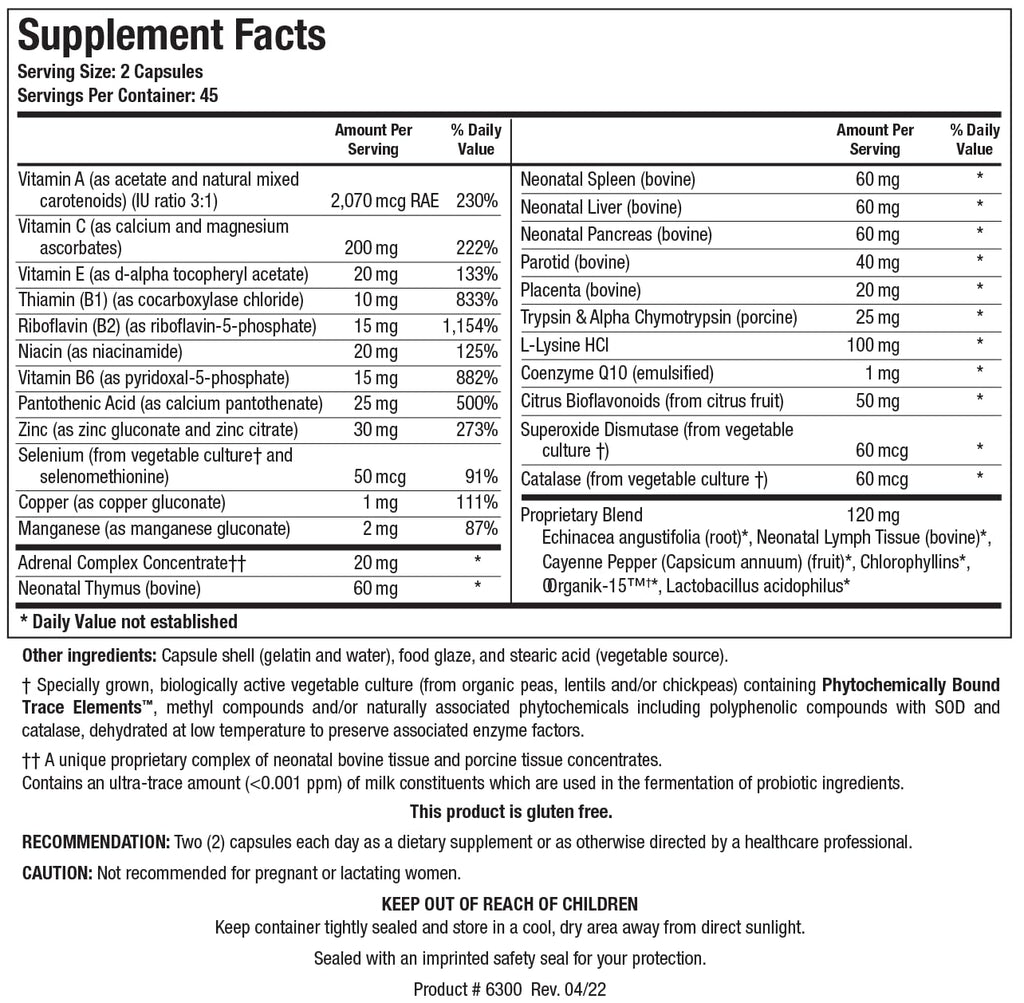 BIOTICS RESEARCH Bio Immunozyme Forte Multivitamin - 90 Capsules - image 3