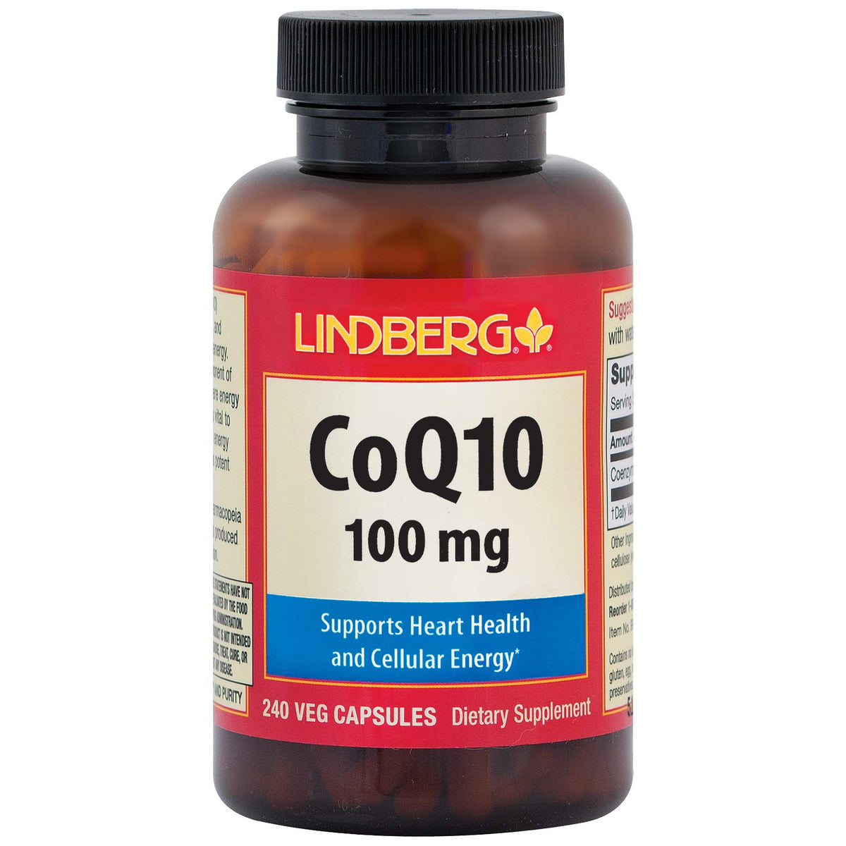 Lindberg CoQ10 100 mg - 240 Vegetarian Capsules
