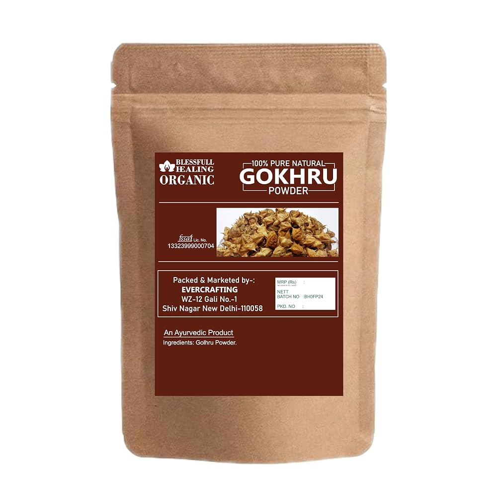 Blessfull Healing Organic Gokhru Powder - 100 Grams - image 2