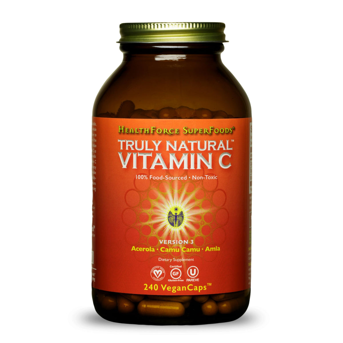 HEALTHFORCE SUPERFOODS Vitamin C Immune Support - 240 Vegan Capsules