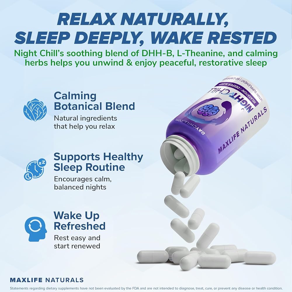 MaxLife Naturals Sleep Supplement with Melatonin - 60 Capsules - image 4