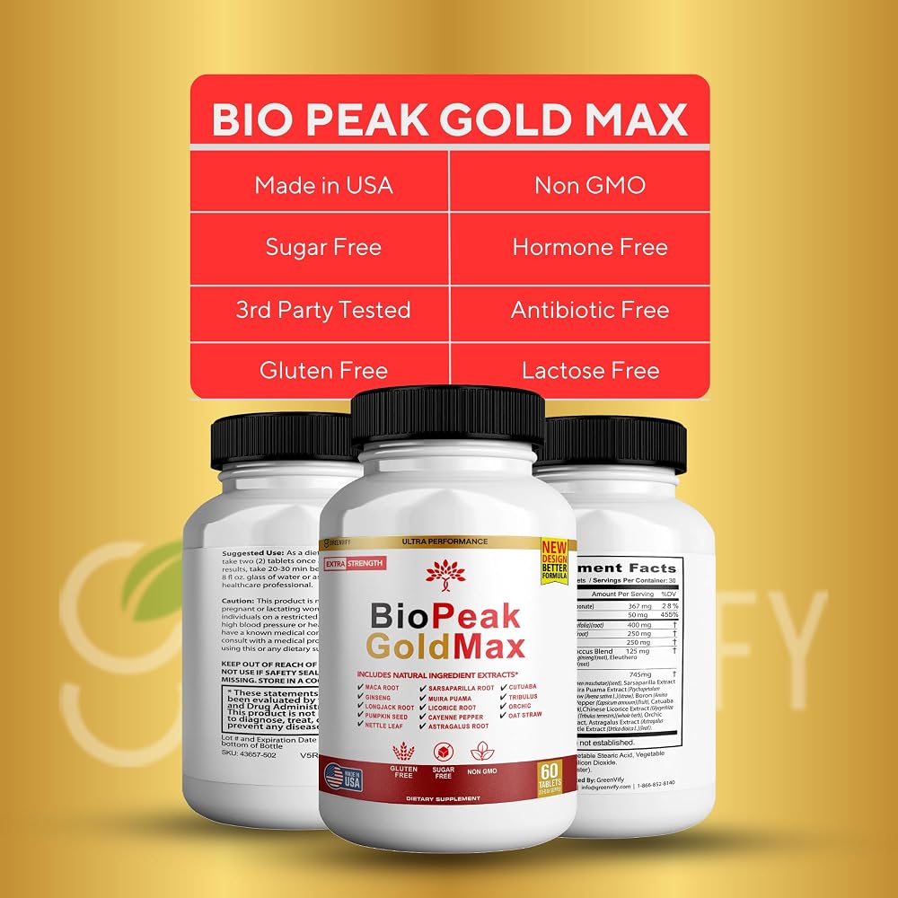 GREENVIFY BioPeak GoldMax Extra Strength Natural Performance