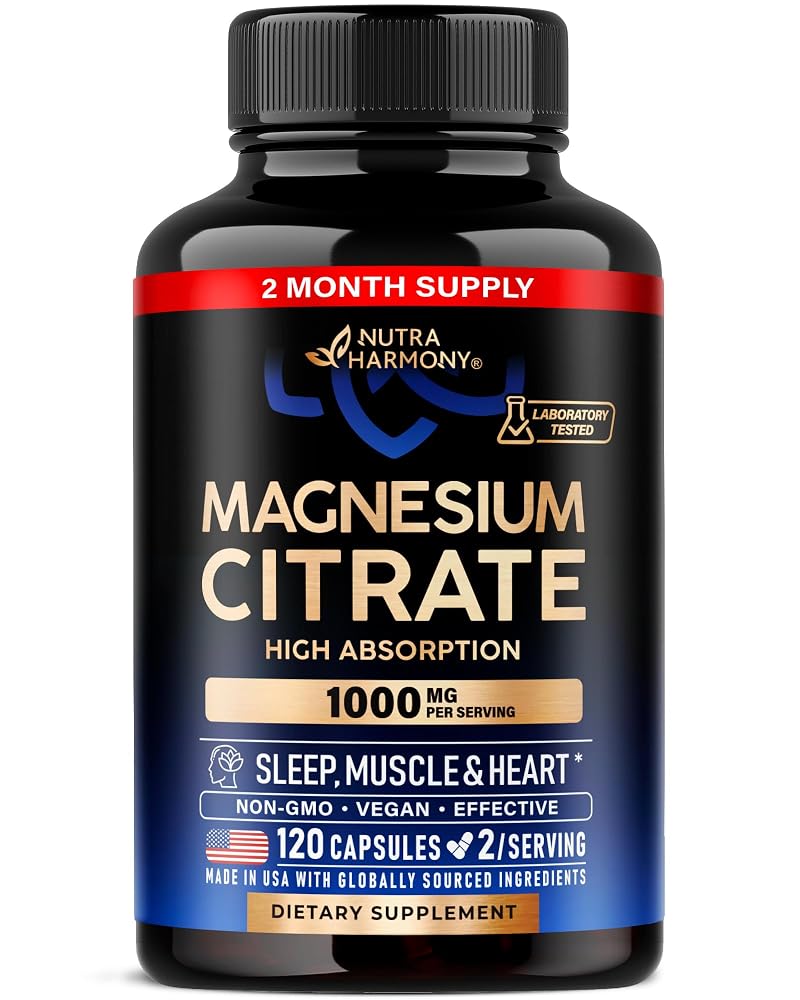 NUTRAHARMONY Magnesium Citrate Capsules 1000mg