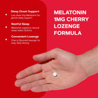 GNC Melatonin 1mg Cherry Lozenges for Sleep - 120 Count - image 4
