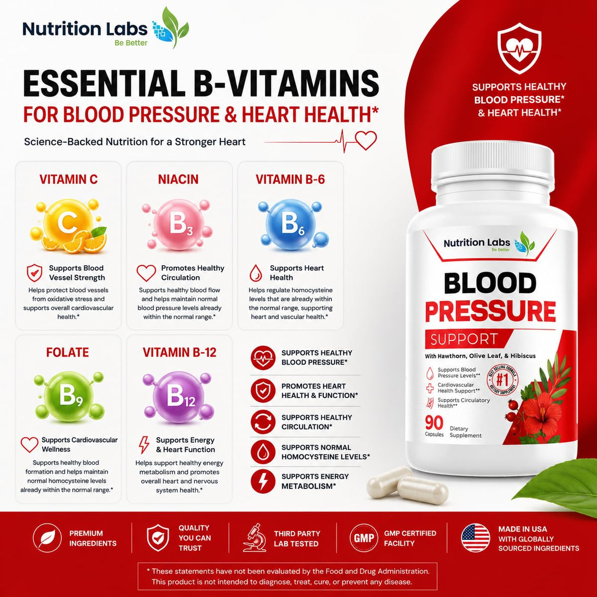 NUTRITION LABS BE BETTER 13-in-1 Heart Health Supplement - 90 Capsules - image 4