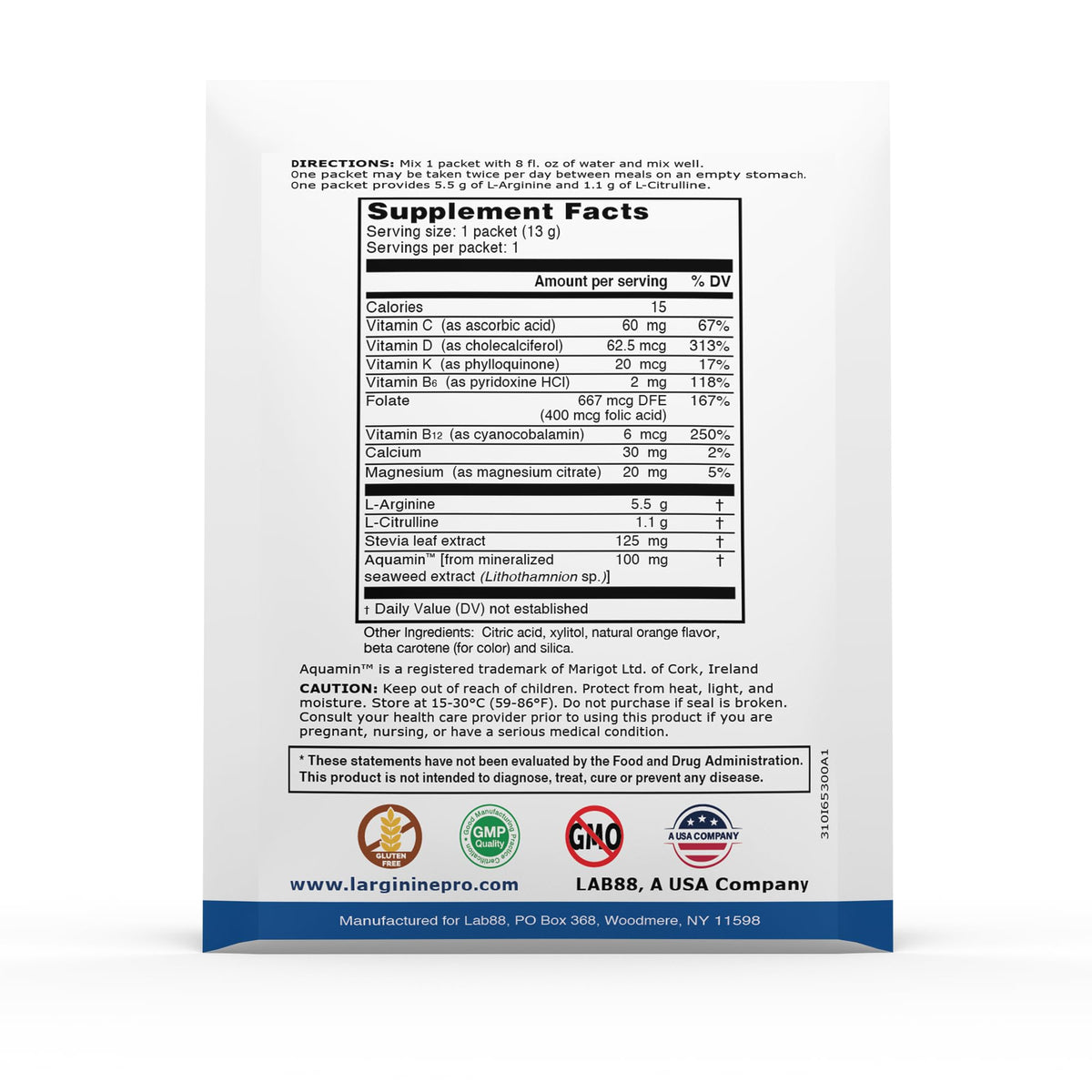 L-Arginine Pro Nitric Oxide Booster Powder - 60 Servings - image 3