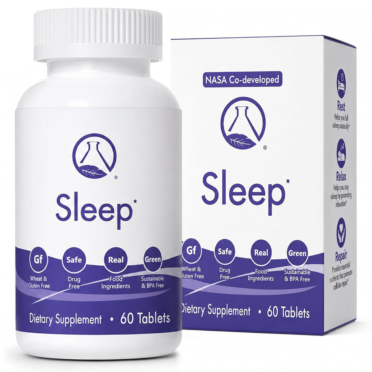 Nugevity Sleep Natural Sleeping Aid Supplement - 60 Tablets