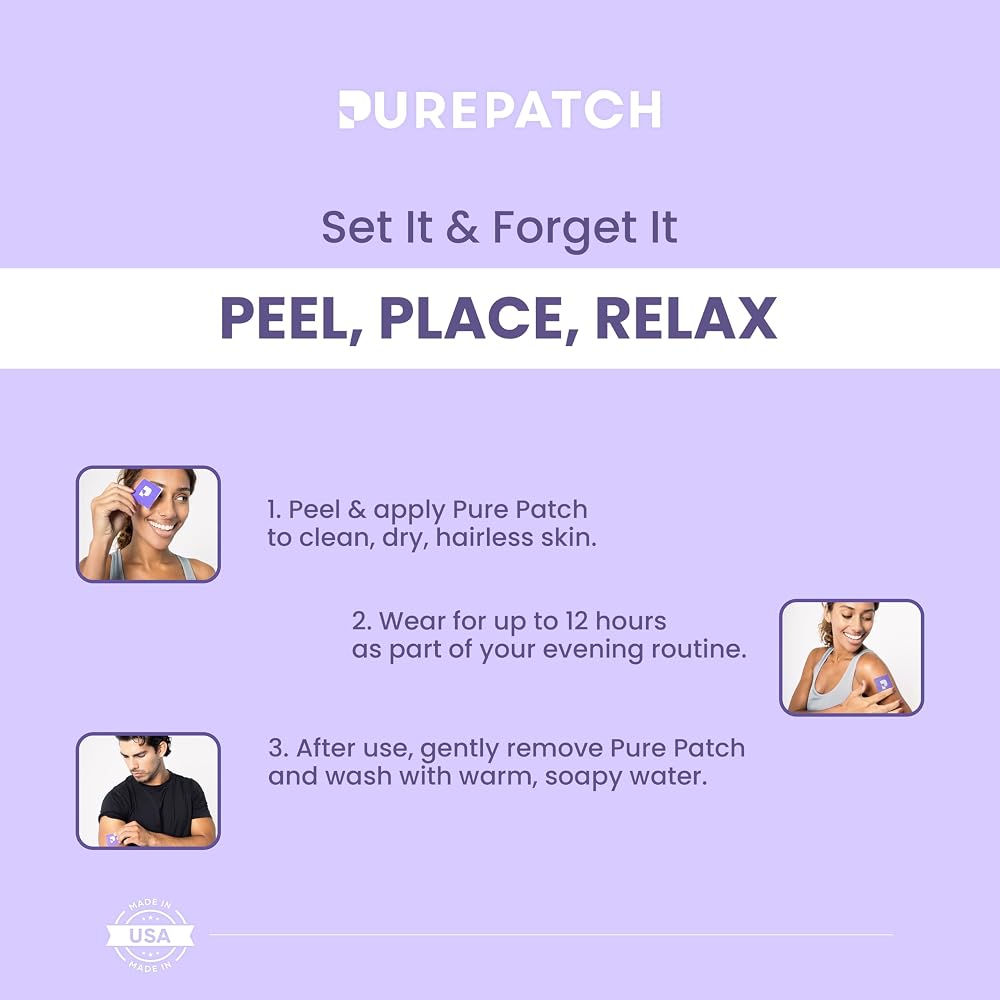Pure Patch Sleep Patches Melatonin-Free Magnesium Glycinate - 30 Patches - image 2