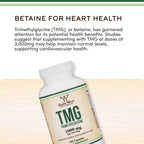 Double Wood Supplements TMG Betaine Anhydrous 1000mg - 180 Capsules - image 4