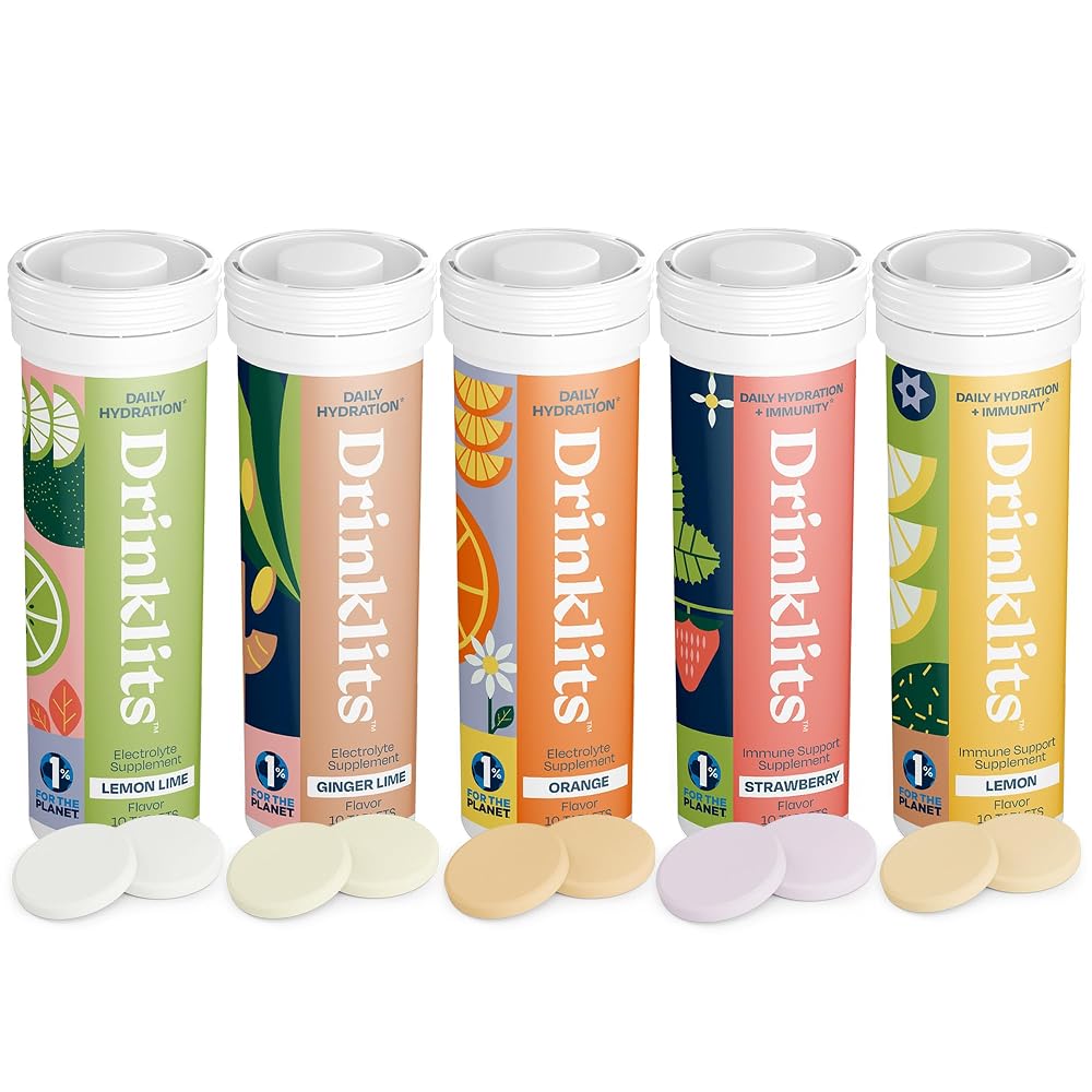 Drinklits Daily Hydration + Immune Support Tablets - 50 Count