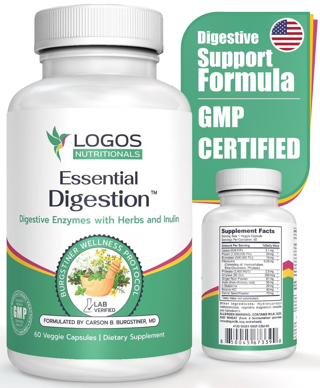logos nutritionals Essential Digestion Digestive Enzymes