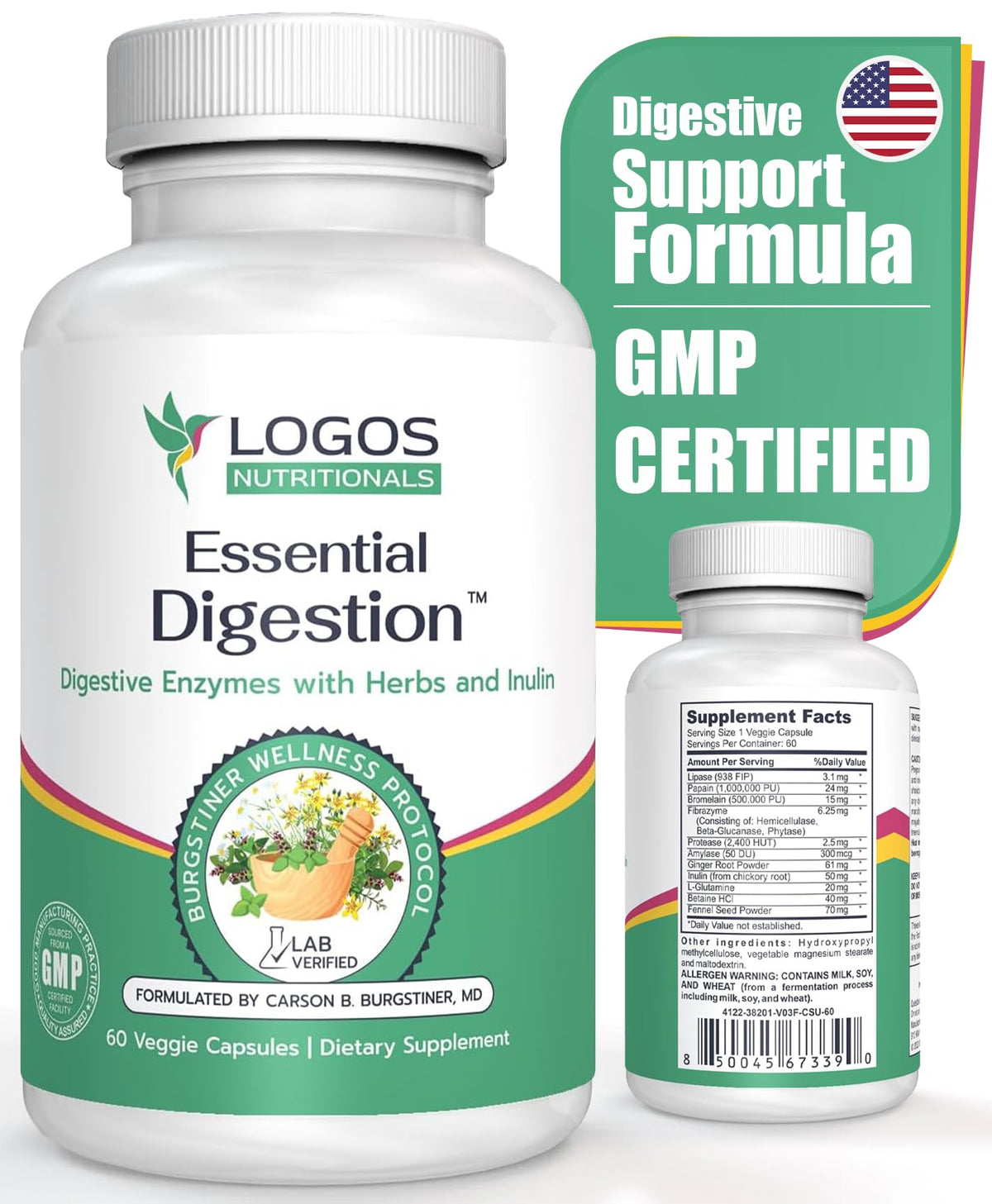 logos nutritionals Essential Digestion Digestive Enzymes