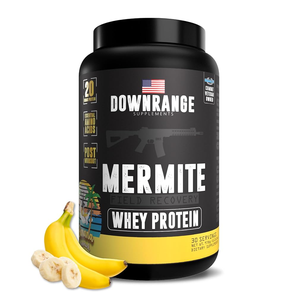 DownRange Mermite Whey Protein Powder Post Workout - 30 Servings
