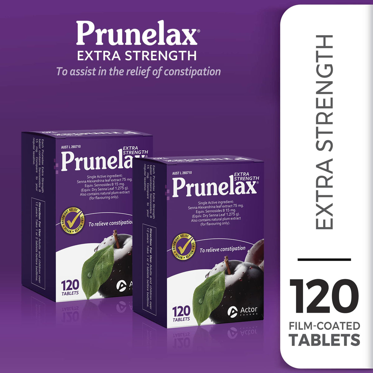 Prunelax Extra Strength Natural Laxative Tablets - 120 Tablets - image 3