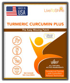 Live To Shine Turmeric Curcumin Topical Patches Joint Support - 30 Count