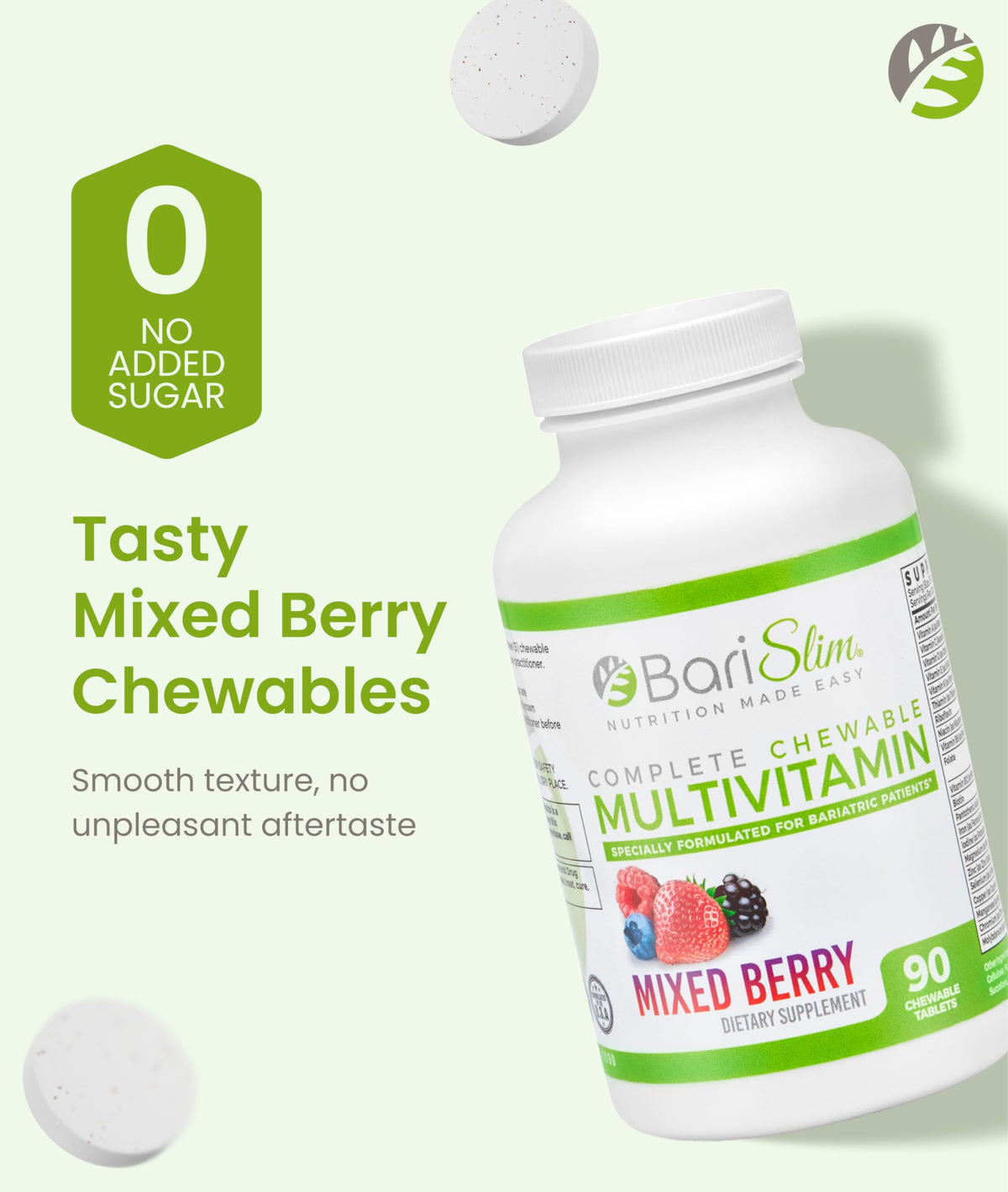 BariSlim Complete Chewable Bariatric Multivitamin Tablets - Bariatric