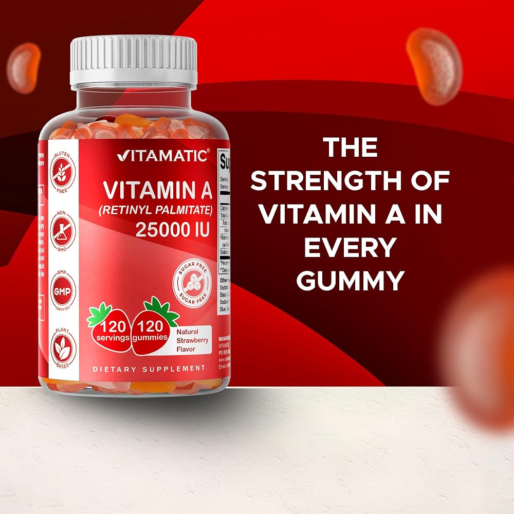 Vitamatic Vitamin A 25000 IU Gummies - 120 Gummies - image 7