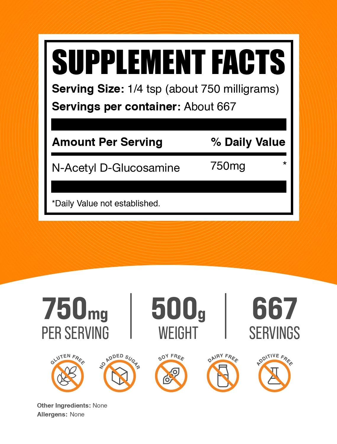 BulkSupplements.com N-Acetyl D-Glucosamine Powder