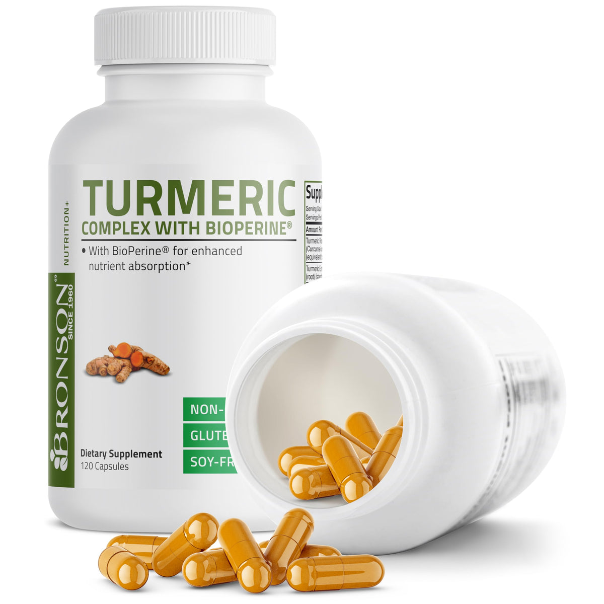 Bronson Turmeric Curcumin with BioPerine - High Potency Premium Joint