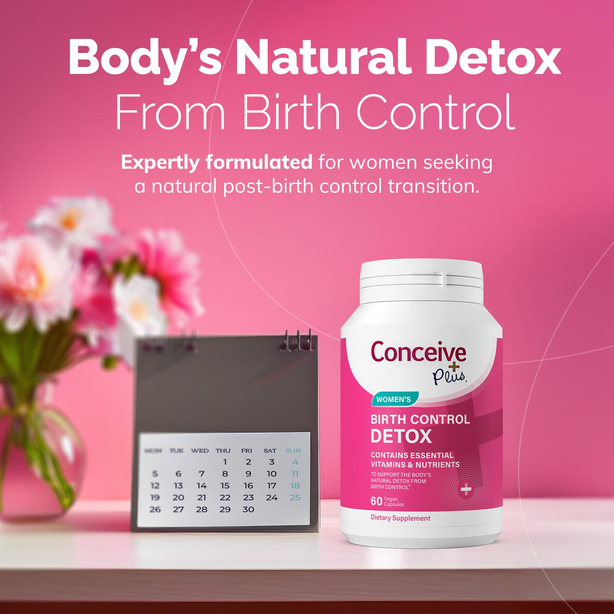CONCEIVE PLUS Birth Control Detox for Women, 60 Capsules - image 2