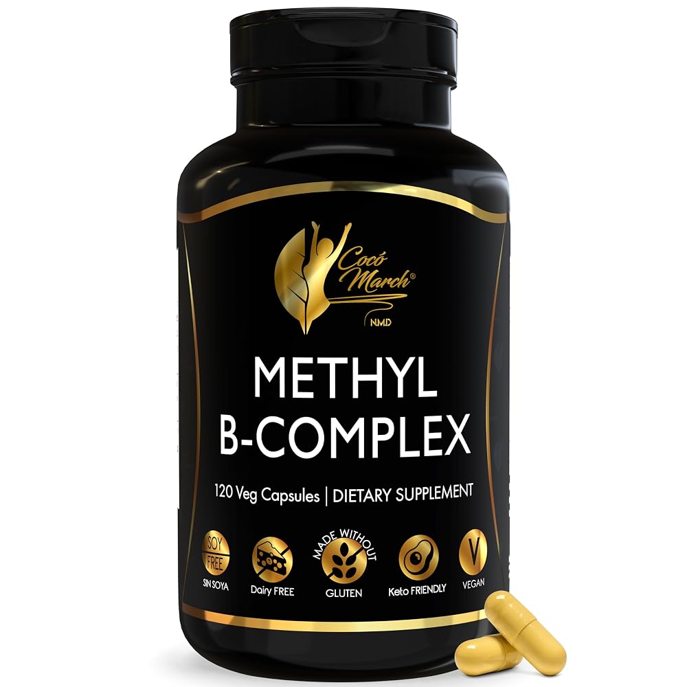 Cocó March N.M.D Methyl B Complex Vitamins for Energy - 120 Capsules
