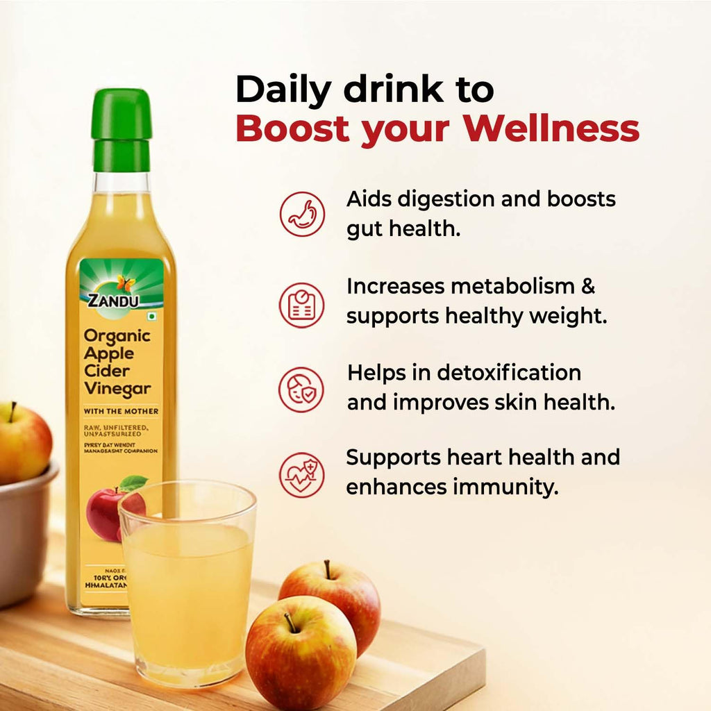 Zandu Organic Apple Cider with Mother of Vinegar - 500 ml - image 7