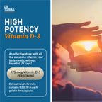 Dr. Tobias Vitamin D3 5000 IU - 90 Capsules - image 2