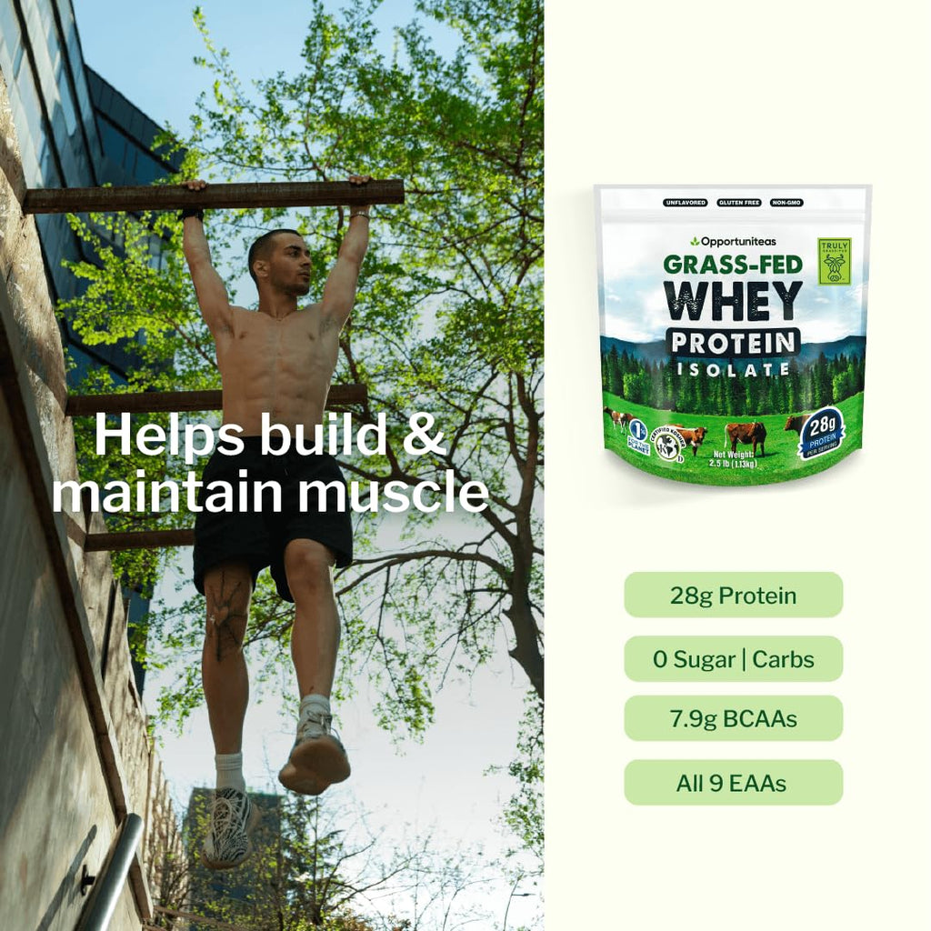 Opportuniteas Grass Fed Whey Isolate Protein Powder - 2.5 lb - image 7