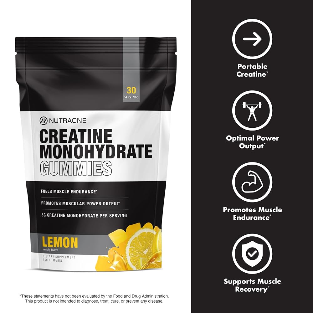 NutraOne Creatine Monohydrate Gummies Workout Recovery - 150 Count - image 3