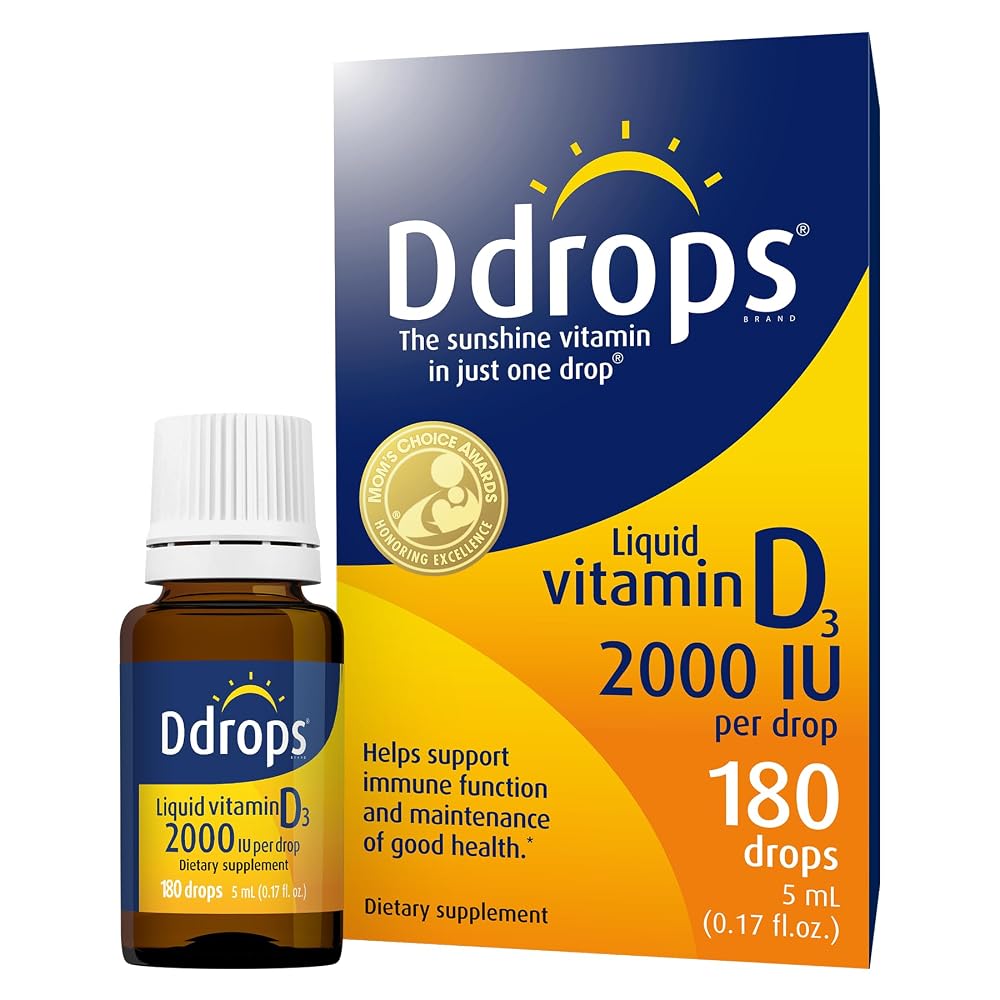 Ddrops Adults Vitamin D3 2000 IU Liquid - 180 Drops