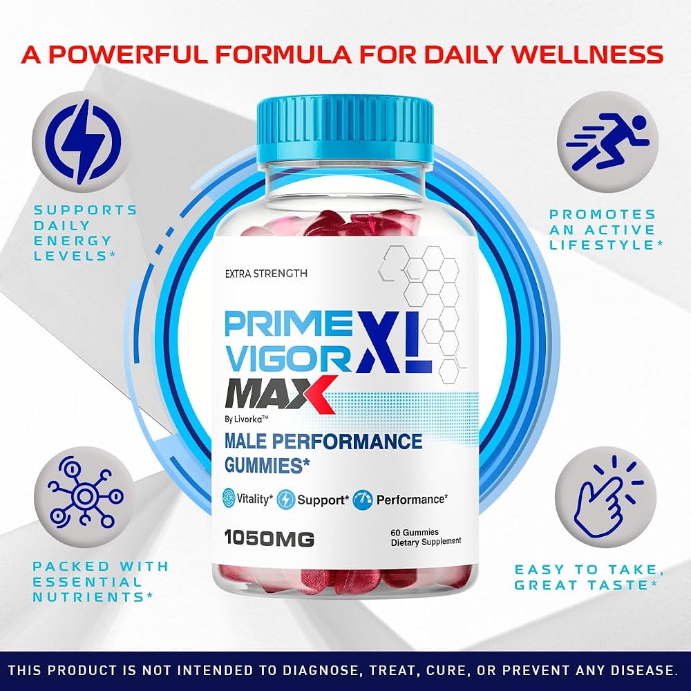 LIVORKA Prime Vigor XL Max Gummies for Men - 120 Gummies - image 2