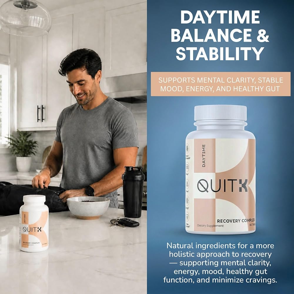QuitK Withdrawal and Detox Support 30-60-90 Day Supply