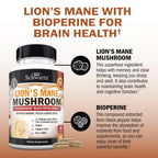 BioSchwartz Organic Lion's Mane Supplement - 90 Capsules - image 4