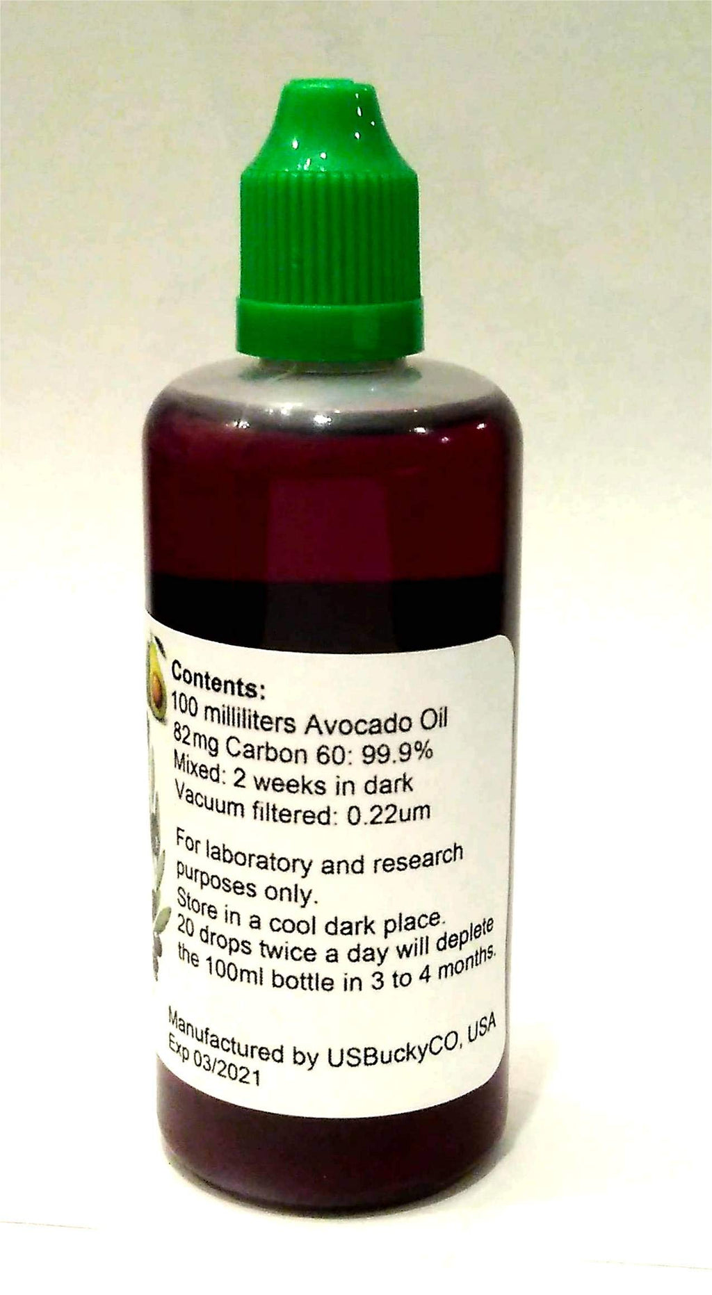 Bucky's Oil C60 Avocado Oil Antioxidant - 100ml - image 2